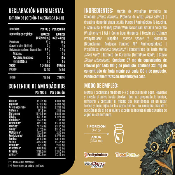 Falcon Performance Golden Vanilla 1.14 kg - 30 Servicios
