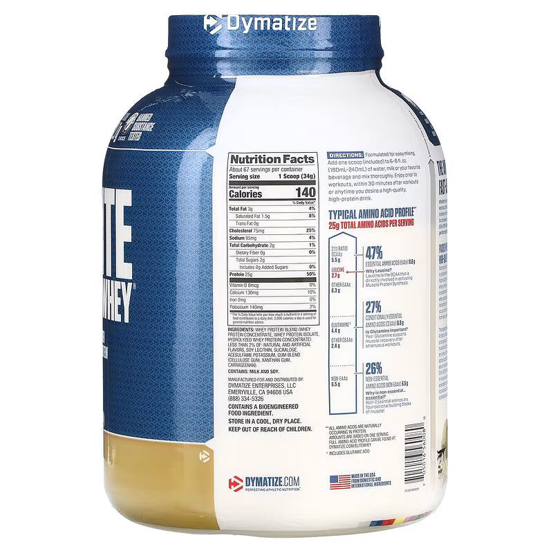 Dymatize Elite 100% Whey – Proteína (5 lbs)