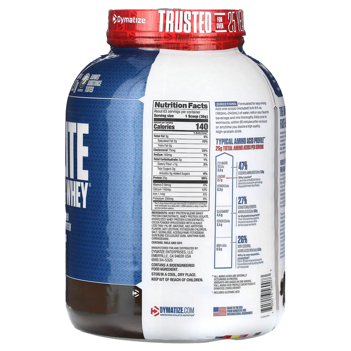 Dymatize Elite 100% Whey – Proteína (5 lbs)