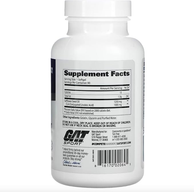 GAT Sport Essentials CLA 1250 – Soporte Metabólico (90 Softgels)