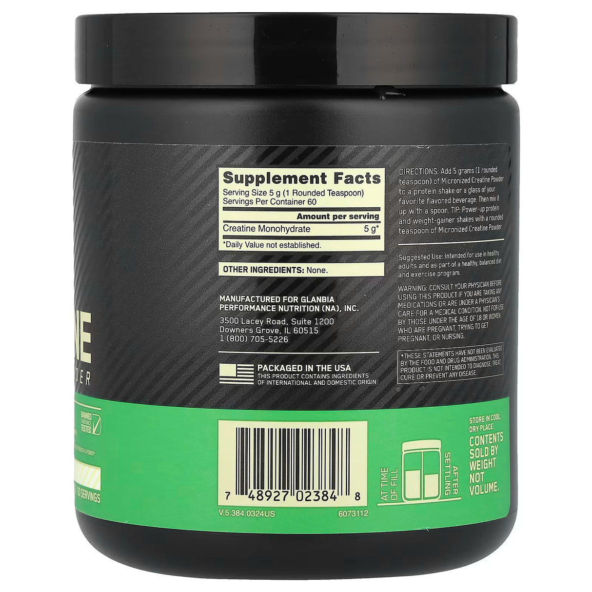 Optimum Nutrition – Creatina Monohidratado (300g)