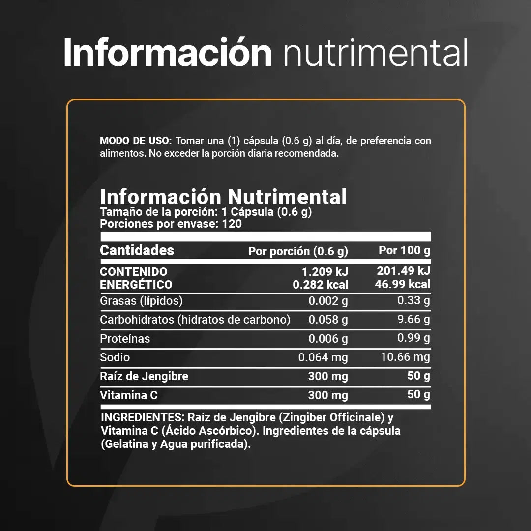 Vitamina C + Jengibre B Life® – C Blend Antioxidante (120 Cápsulas)