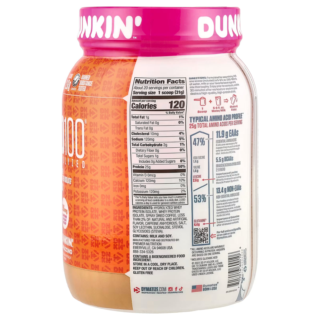 Dymatize ISO100, 1.3 lb | Proteína Hidrolizada y Aislada