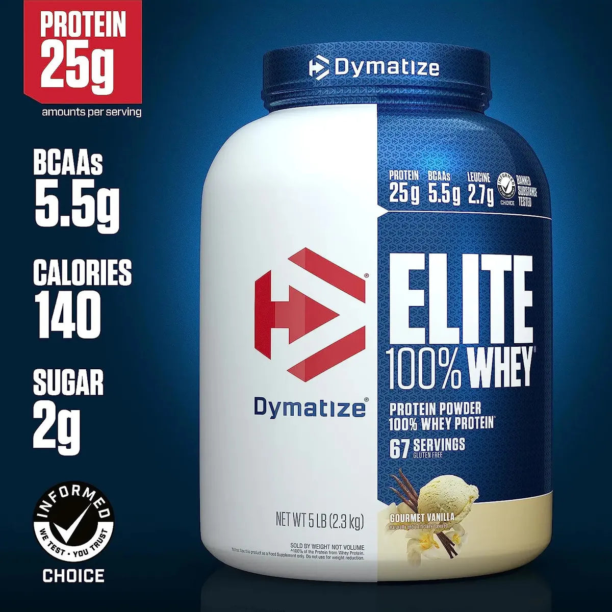 Dymatize ISO100 5 lb | Proteína Hidrolizada y Aislada