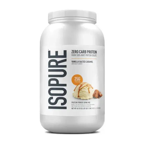 Proteína en polvo sin carbohidratos sabor vainilla caramelo salado, envase grande