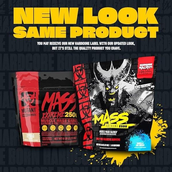 Mutant Mass Extreme Gainer 12 lb (5.4 kg) Sabor Vainilla Alto en Calorías | Suplementos Nutrihub Mutant