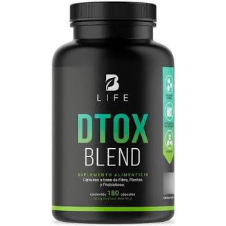 Dtox Blend B Life – Mezcla Detox Natural con Psyllium, Plantas y Probióticos (180 Cápsulas)
