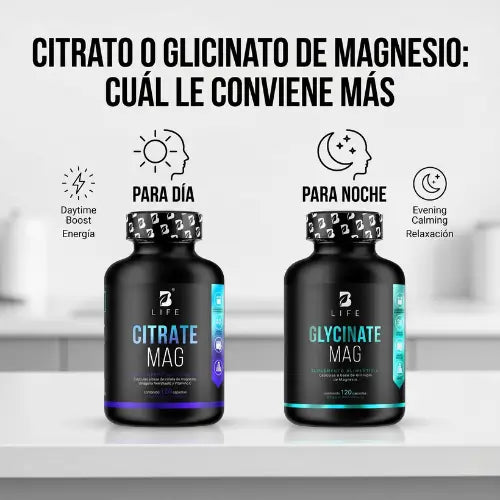 Citrato o glicinato de magnesio: cuál le conviene más
