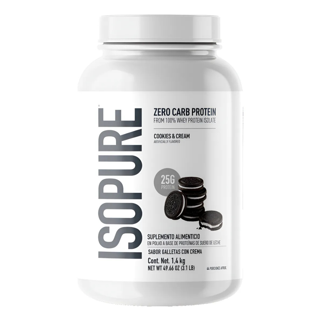 Isopure Zero Carb Proteína En Polvo 1.36 Kg Sabor Galletas Con Crema