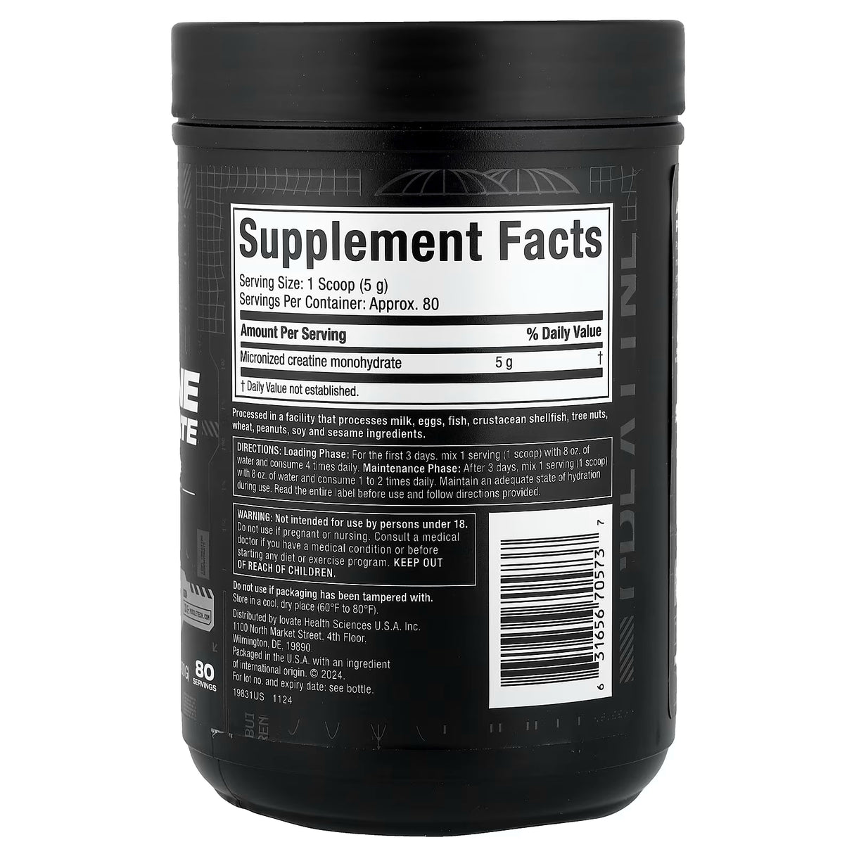 MuscleTech Platinum 100% Creatine – Monohidrato de Creatina (400g)