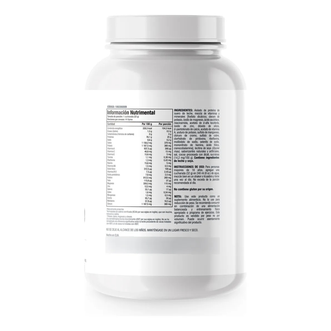 Isopure Zero Carb Proteína En Polvo 1.36 Kg Sabor Galletas Con Crema