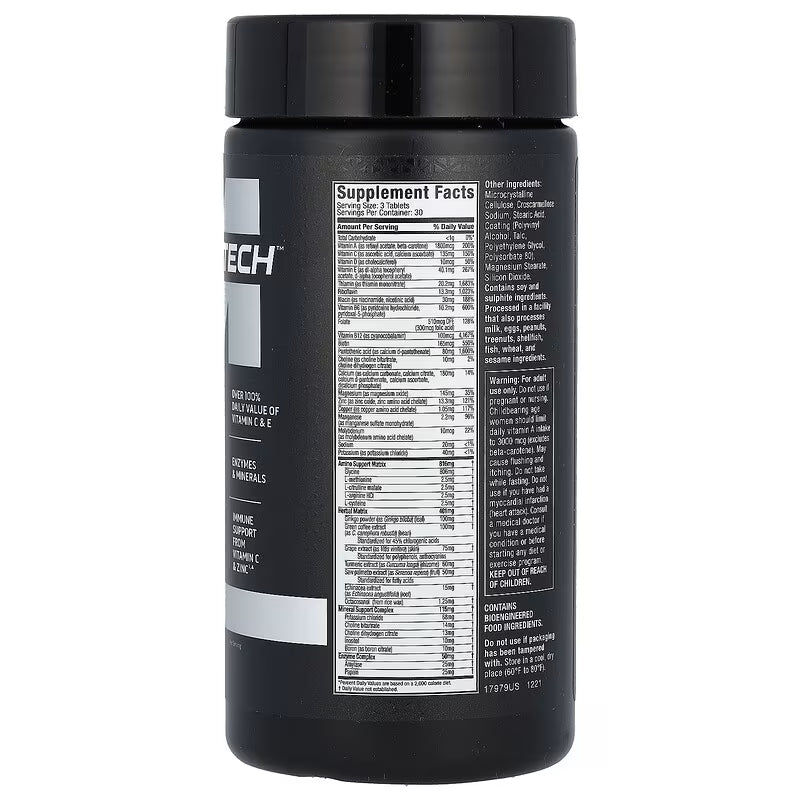 MuscleTech Platinum – Multivitamínico de Alta Potencia (90 Tabletas)