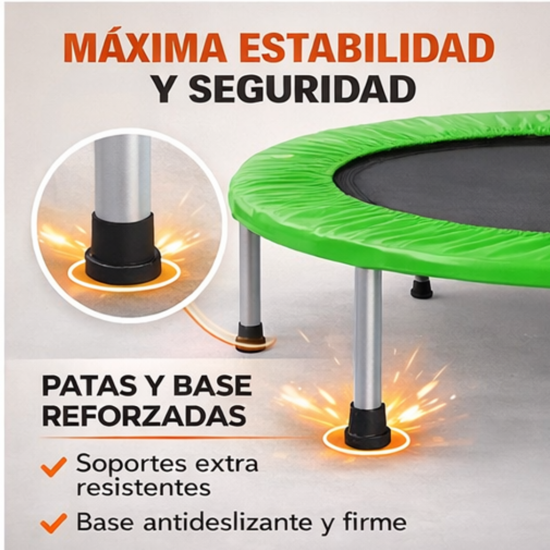 Trampolin Mini Brincolin Plegable Gimnasio Aerobico 101 Cm