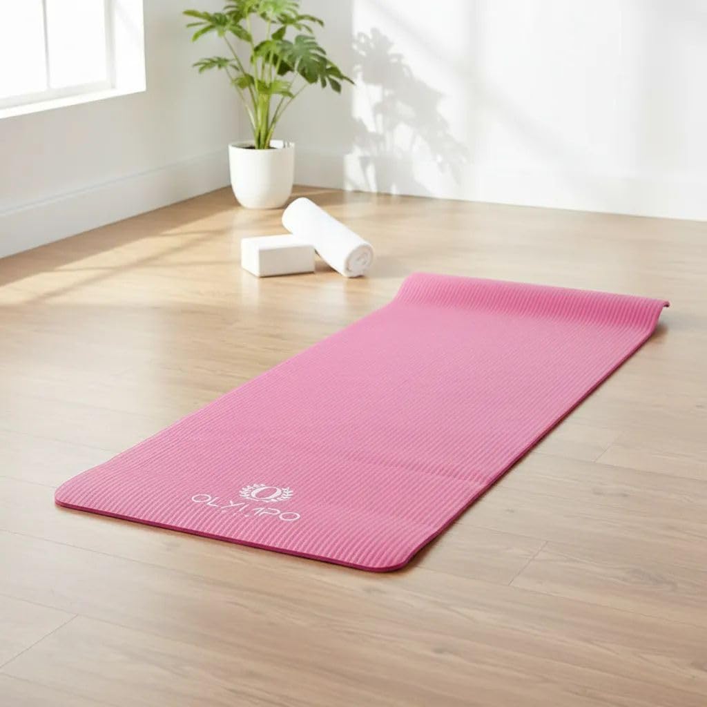 Tapete de Ejercicio 10mm Grueso para Yoga y Pilates (Antiderrapante)