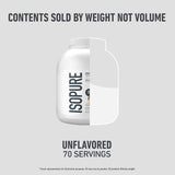 Isopure Zero Carb – Proteína Aislada Sin Sabor (4.5 lbs) 70 Servicios