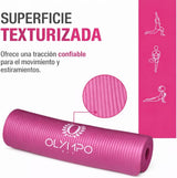 Tapete de Ejercicio 10mm Grueso para Yoga y Pilates (Antiderrapante)