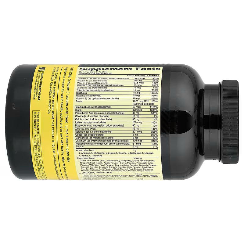 Optimum Nutrition Opti-Men – Multivitamínico Integral (150 Tabletas)