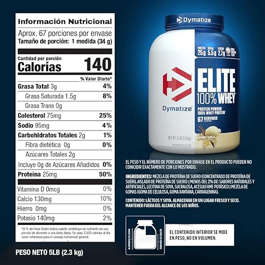 Dymatize ISO100 5 lb | Proteína Hidrolizada y Aislada