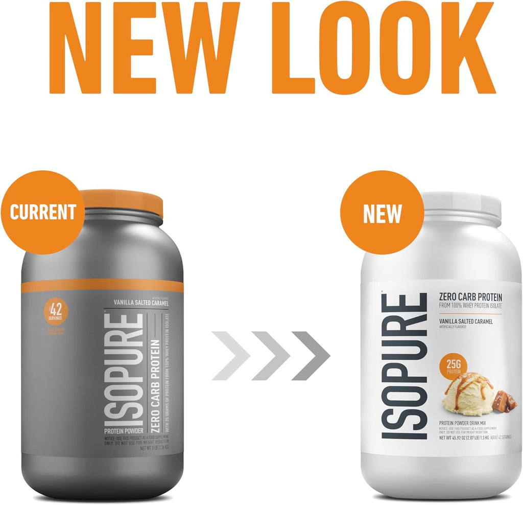 Isopure Zero Carb Proteína En Polvo 1.36 Kg  VAINILLA SALTED CARAMEL