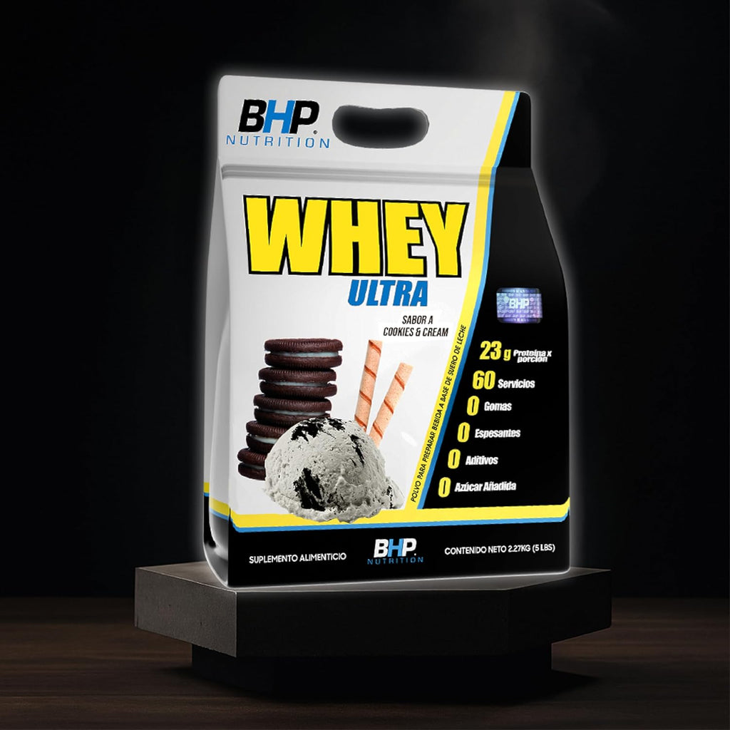 Bhp Ultra Whey Ultra, Sabor Cookies - 2.27Kgr (5Lbs)