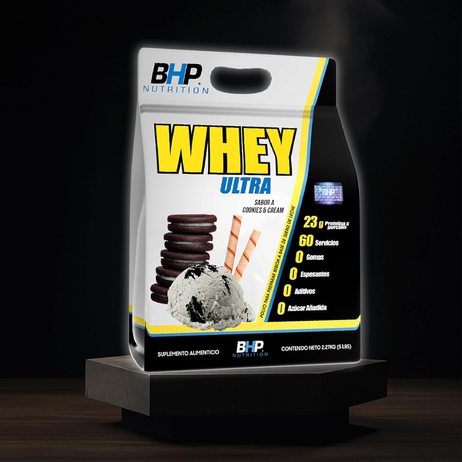 Bhp Ultra Whey Ultra, Sabor Cookies - 2.27Kgr (5Lbs)