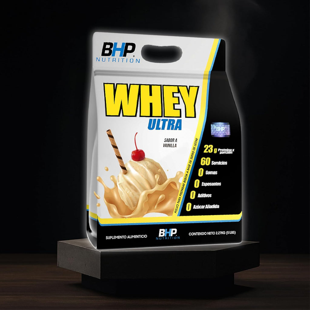 Bhp Ultra Whey Ultra, Sabor Vainilla - 2.27Kgr (5Lbs)