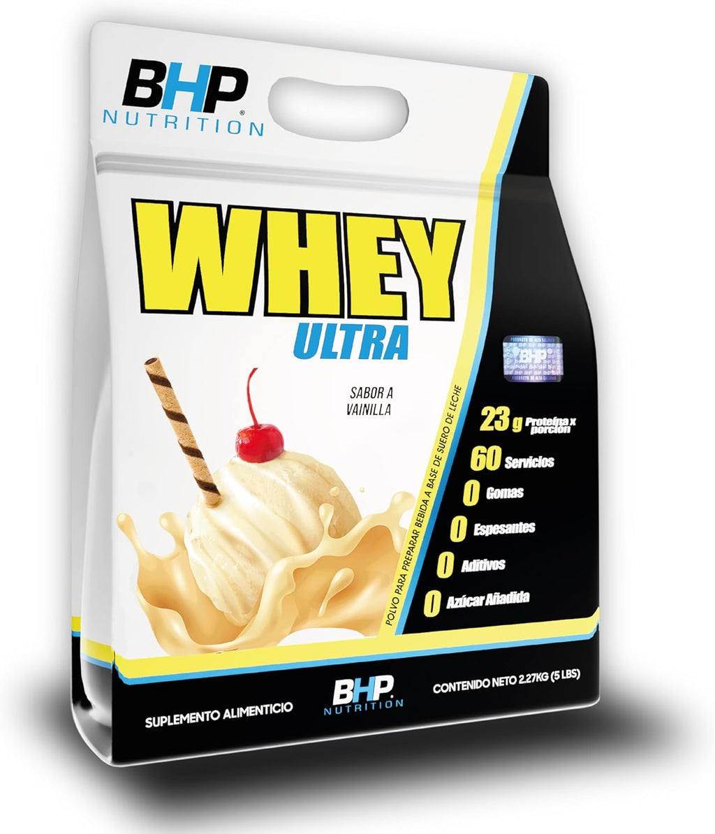 Bhp Ultra Whey Ultra, Sabor Vainilla - 2.27Kgr (5Lbs)