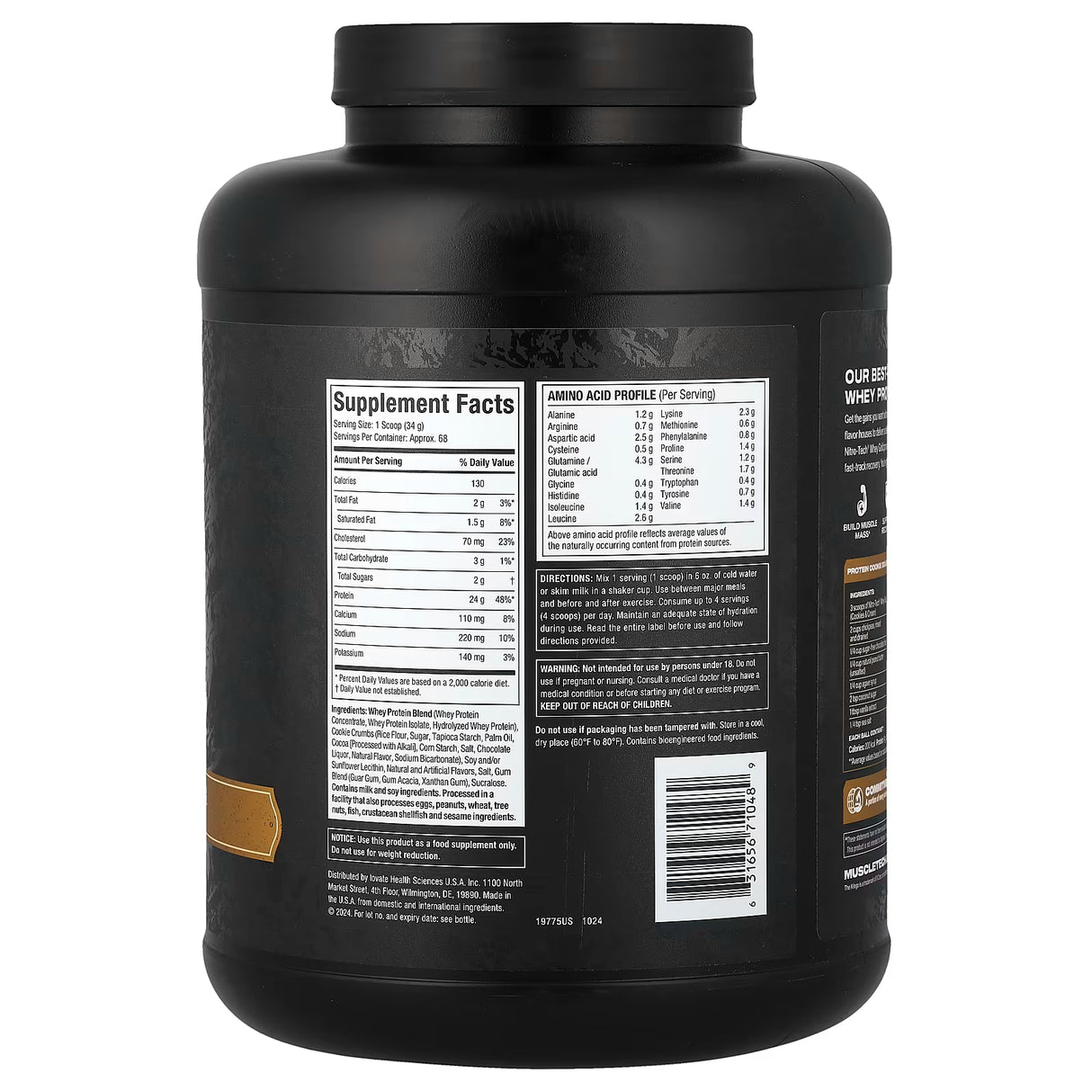 MuscleTech Whey Gold - Cookies & Cream 5LB