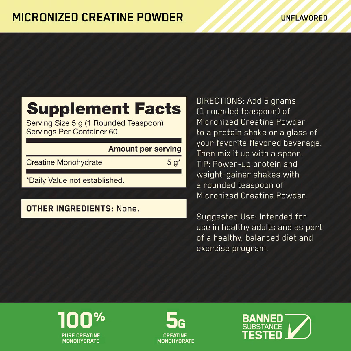 Optimum Nutrition – Creatina Monohidratado (300g)