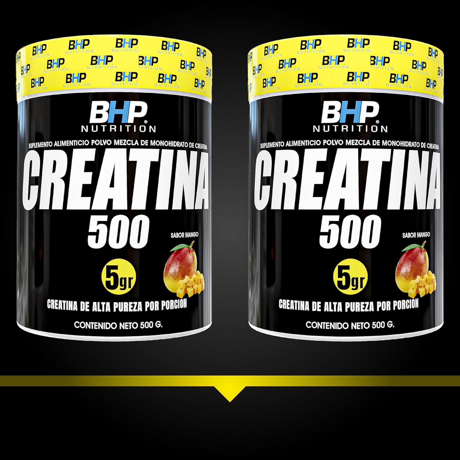 BHP NUTRITION- CREATINA MONOHIDRATADA SABOR MANGO 500grs