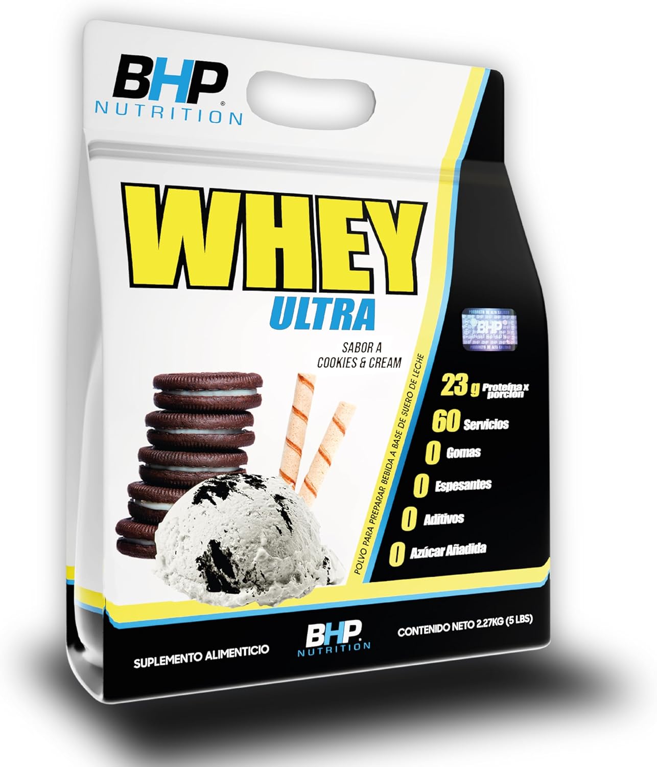 Bhp Ultra Whey Ultra, Sabor Cookies - 2.27Kgr (5Lbs)