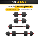 Set De Mancuernas Pesas Olympo Fit Ajustables 30kg Gym Casa