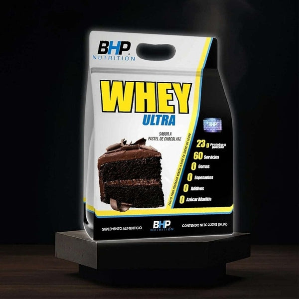 Bolsa de proteína whey ultra sabor pastel de chocolate, 2.27 kg, suplemento alimenticio