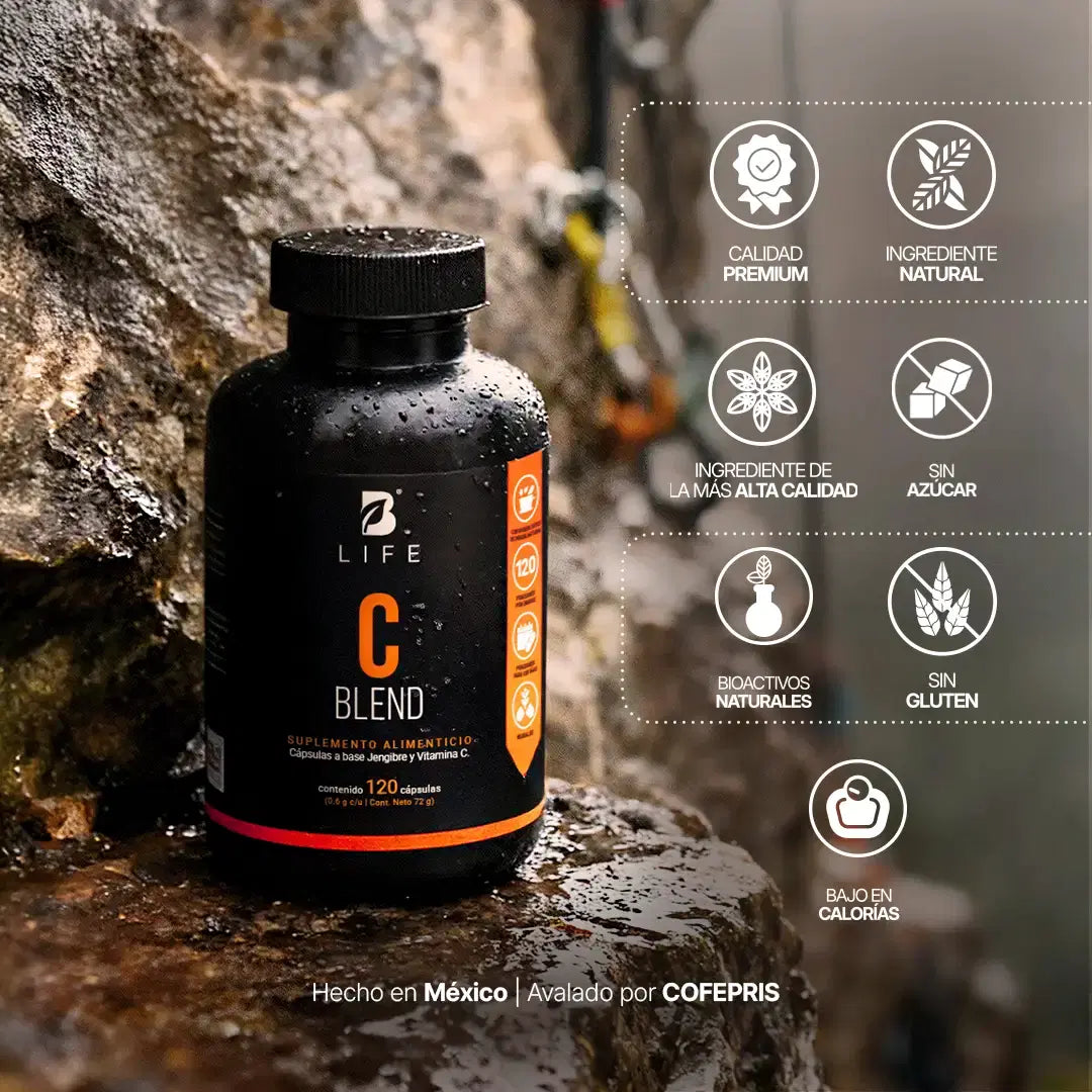 Vitamina C + Jengibre B Life® – C Blend Antioxidante (120 Cápsulas)
