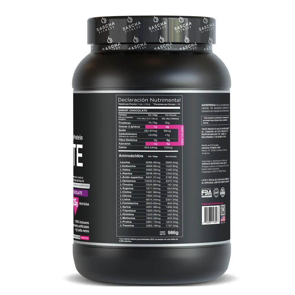 Sascha Fitness Hydrolyzed Whey Protein Isolate