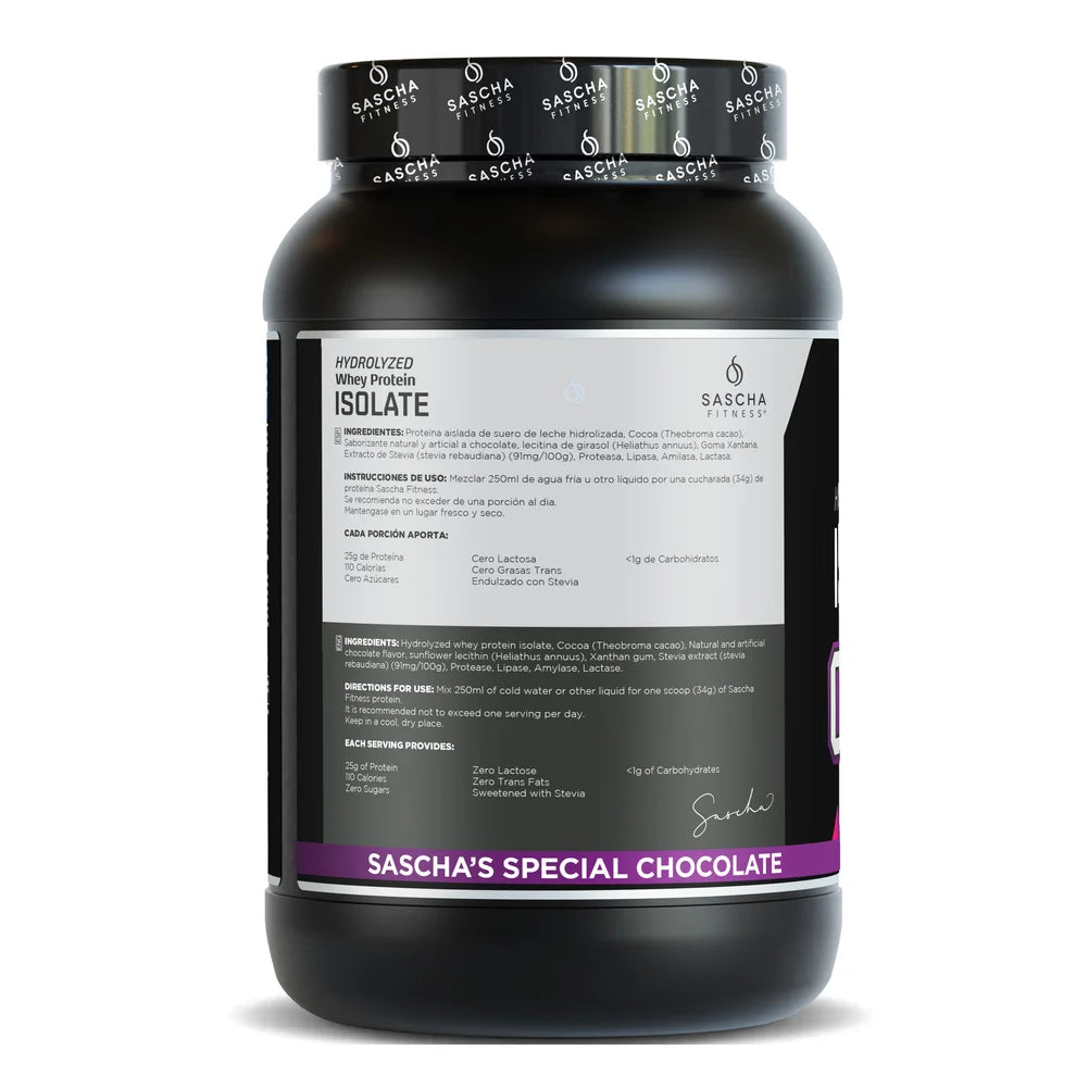Sascha Fitness Hydrolyzed Whey Protein Isolate