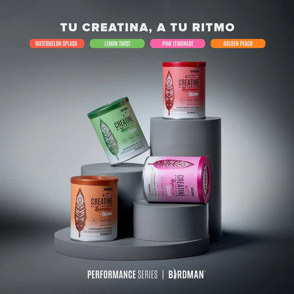 Birdman Creatine Electrolyte Refresher Pink Lemonade 300 g | Creatina Monohidratada con Electrolitos | 30 Porciones