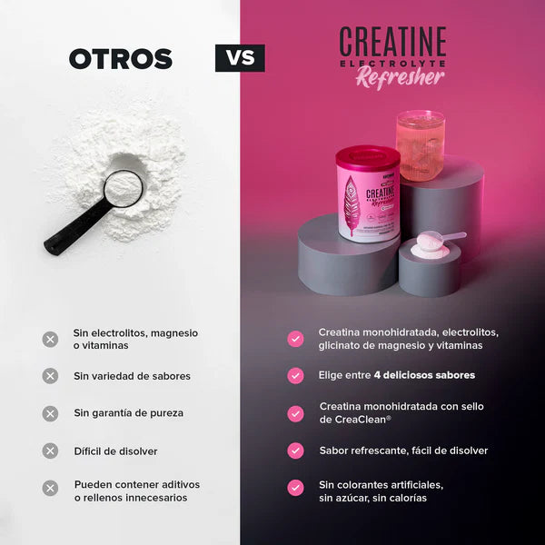 Birdman Creatine Electrolyte Refresher Pink Lemonade 300 g | Creatina Monohidratada con Electrolitos | 30 Porciones