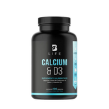 Calcio y Vitamina D3 B Life® – Salud Ósea con 1500 mg de Carbonato de Calcio (180 Cápsulas)