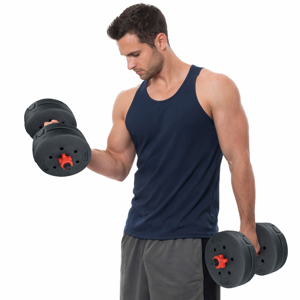 Set De Mancuernas Pesas Olympo Fit Ajustables 30kg Gym Casa