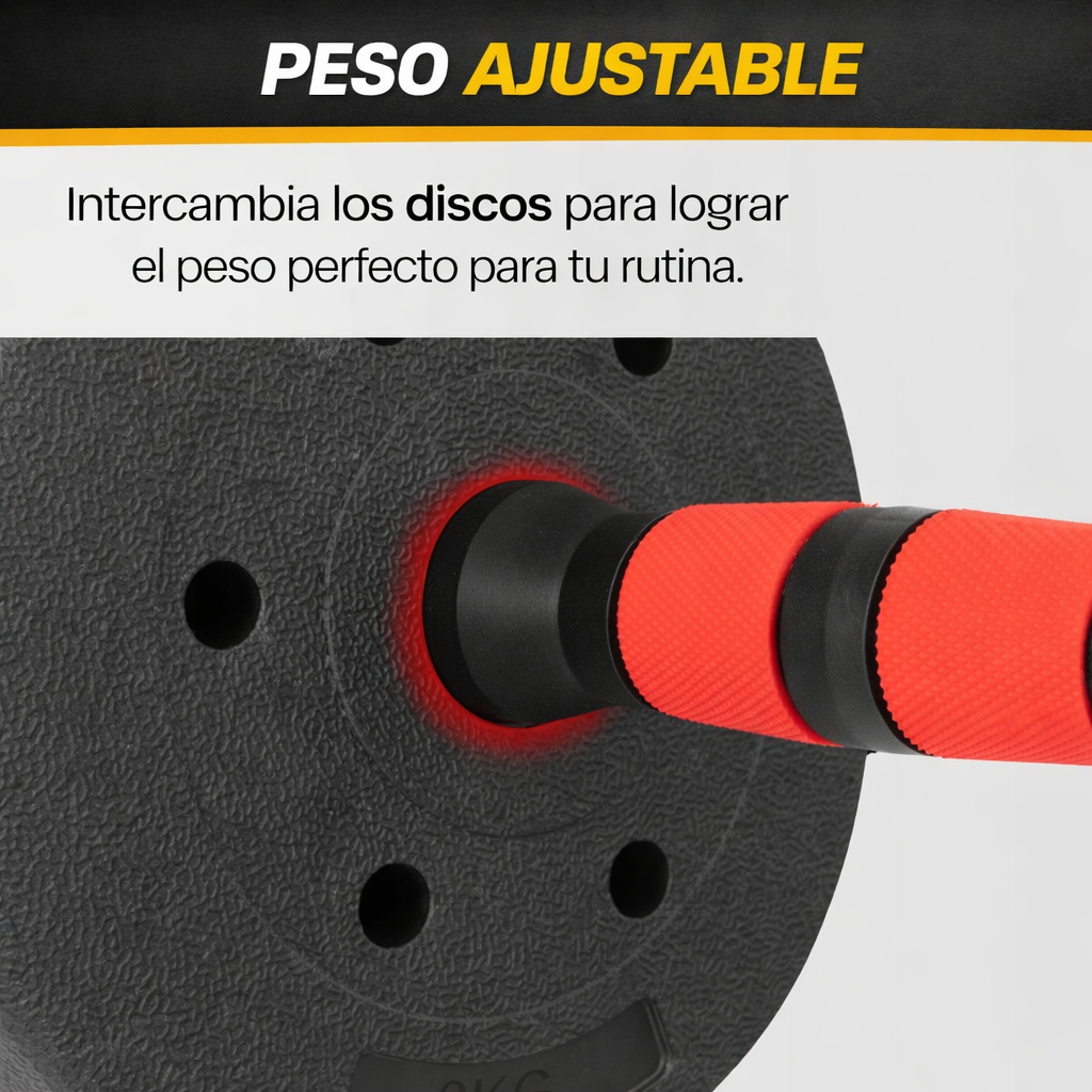 Set De Mancuernas Pesas Olympo Fit Ajustables 40kg Gym