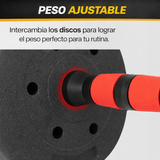 Set De Mancuernas Pesas Olympo Fit Ajustables 40kg Gym