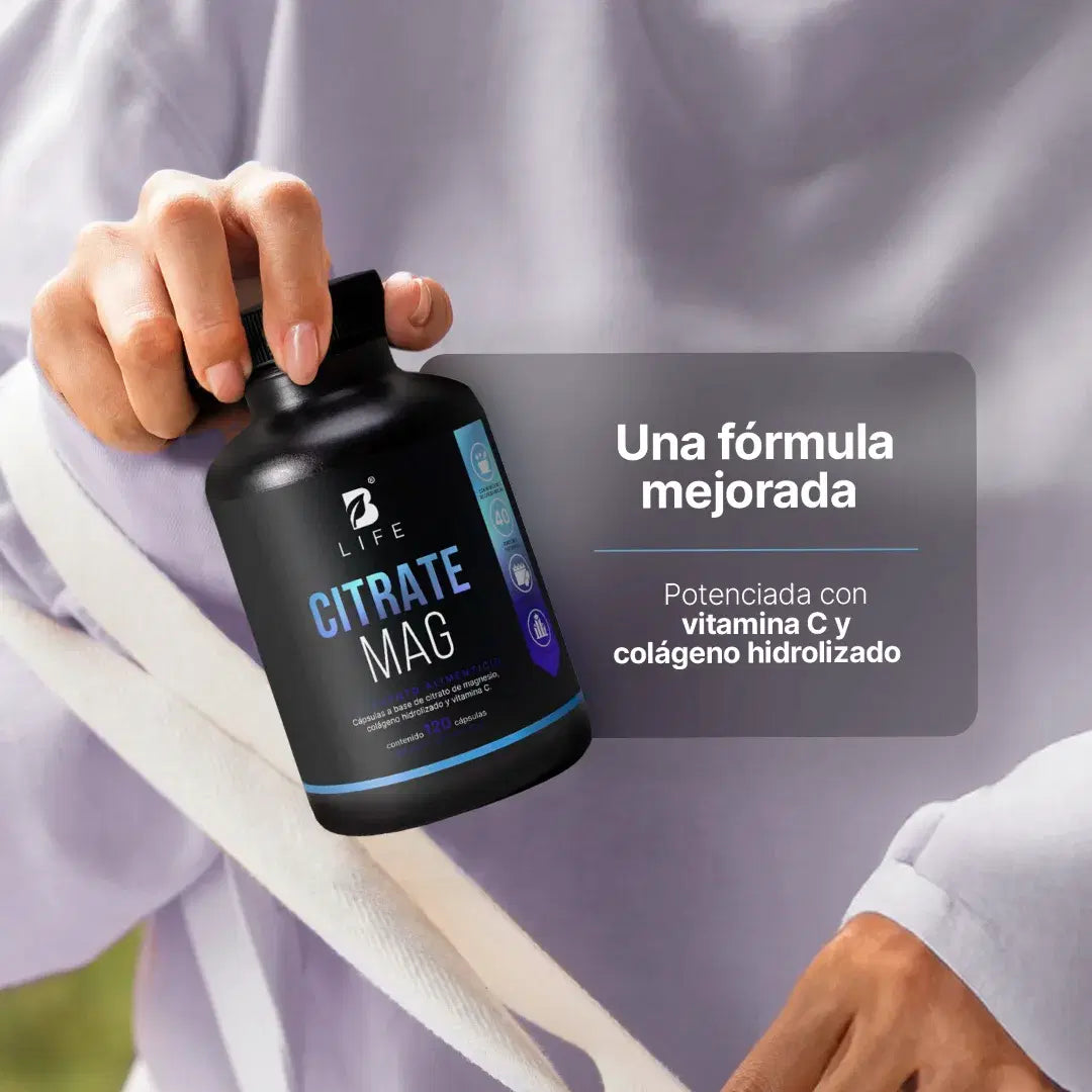 Citrato de Magnesio Puro | con Vitamina C y Colágeno Hidrolizado