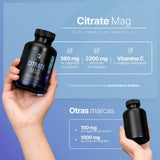 Citrato de Magnesio Puro | con Vitamina C y Colágeno Hidrolizado