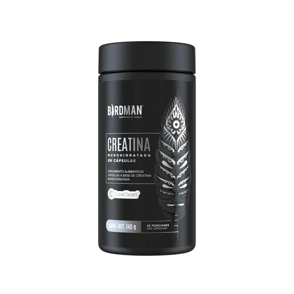 Birdman Creatina Monohidratada en Cápsulas 125 piezas | Creatina Micronizada Pura | 25 Porciones