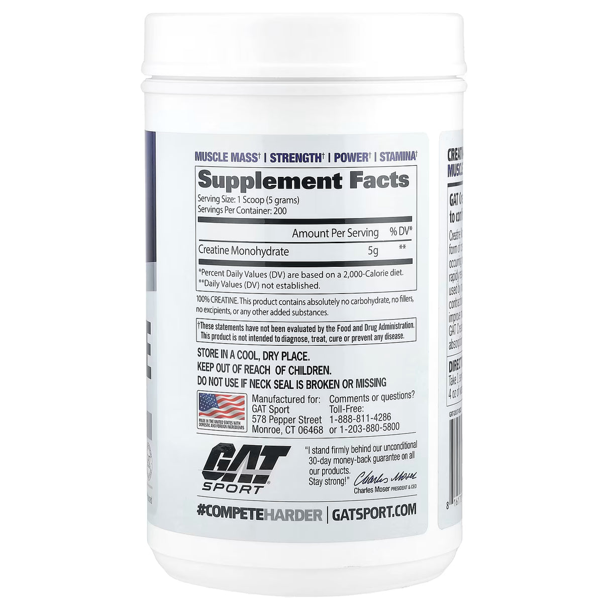 GAT Sport – Monohidrato de Creatina (1 kg)