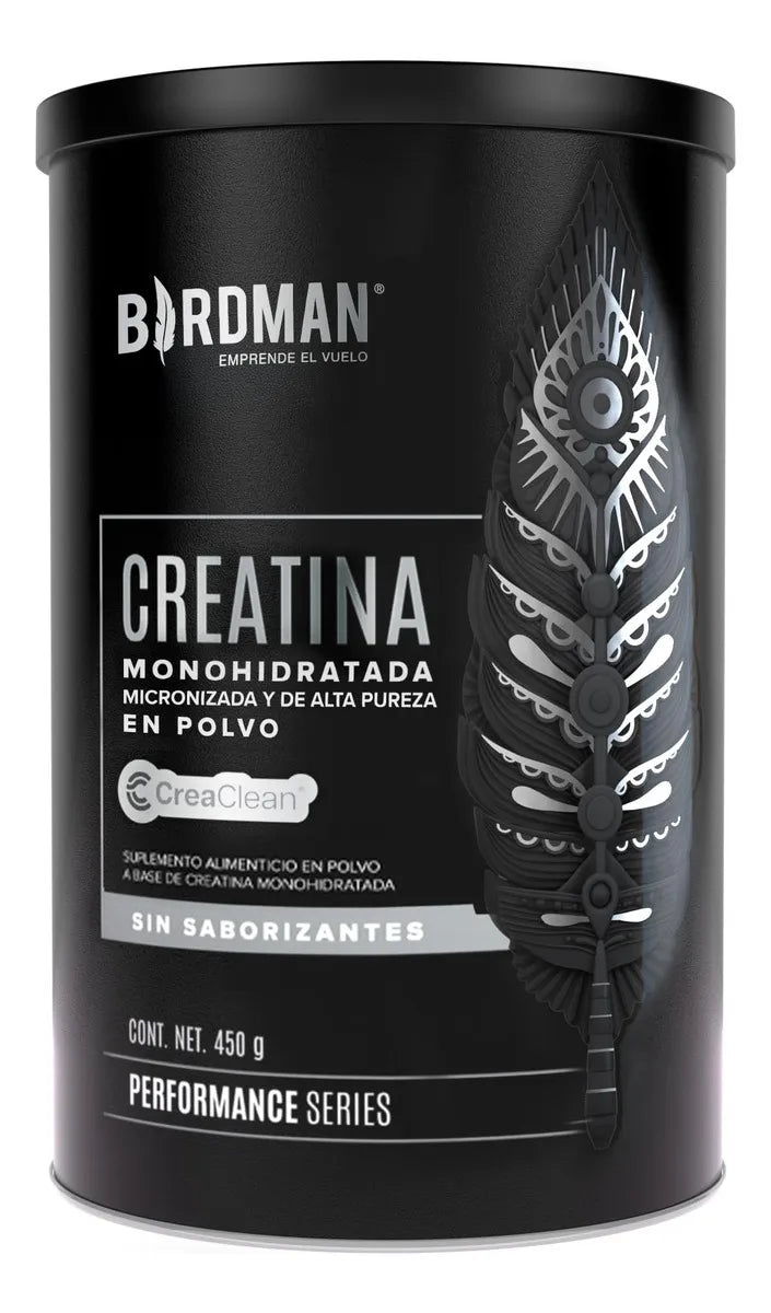 Birdman Creatina Monohidratada En Polvo De Alta Pureza | 90 Servicios | 450g | Sabor Natural