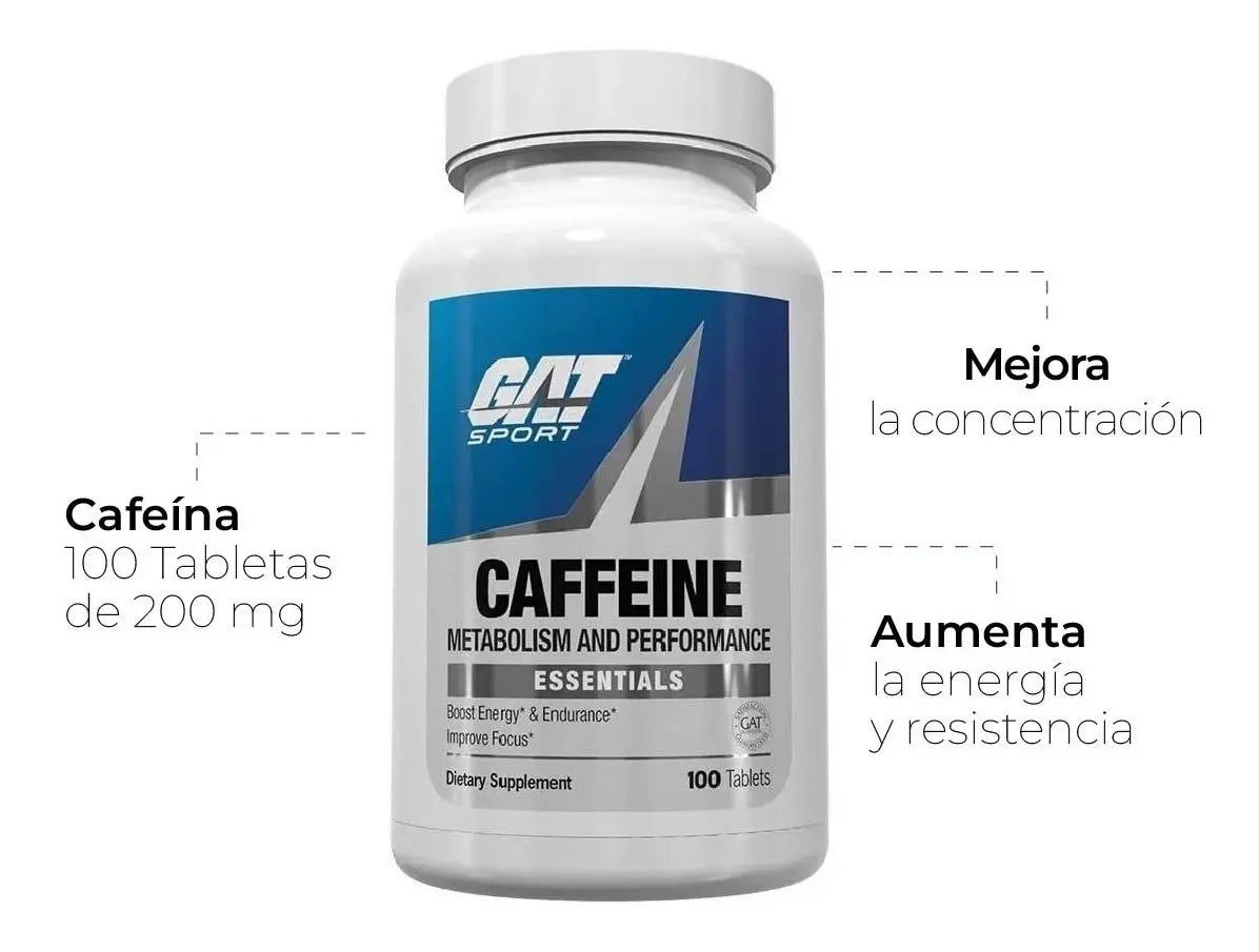 GAT Sport Caffeine – Suplemento Energizante 200mg (100 Tabletas)