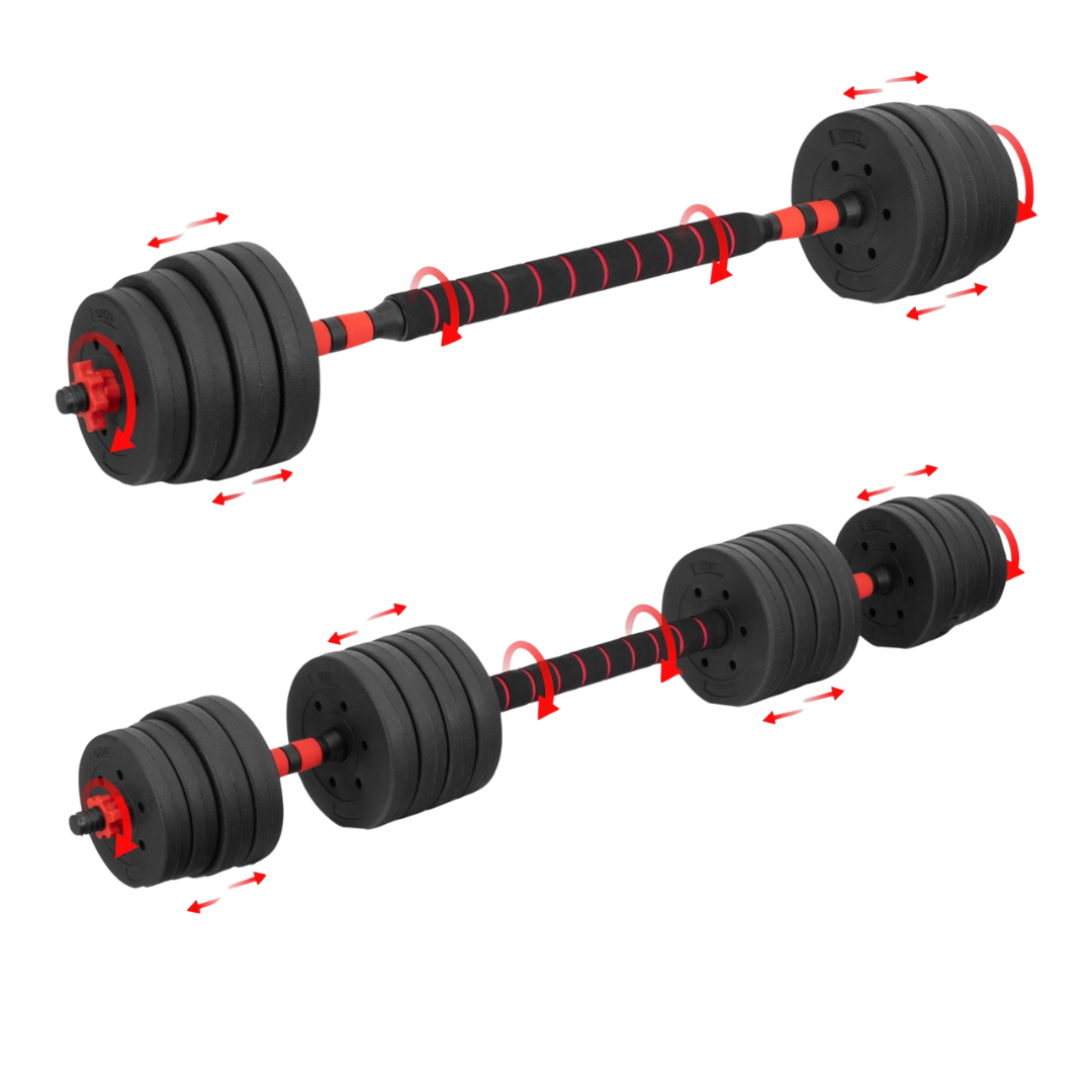Set De Mancuernas Pesas Olympo Fit Ajustables 30kg Gym Casa