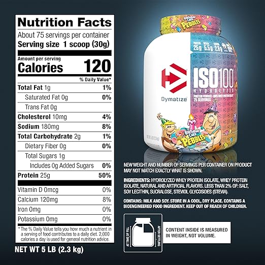 Dymatize ISO100 5 lb | Proteína Hidrolizada y Aislada